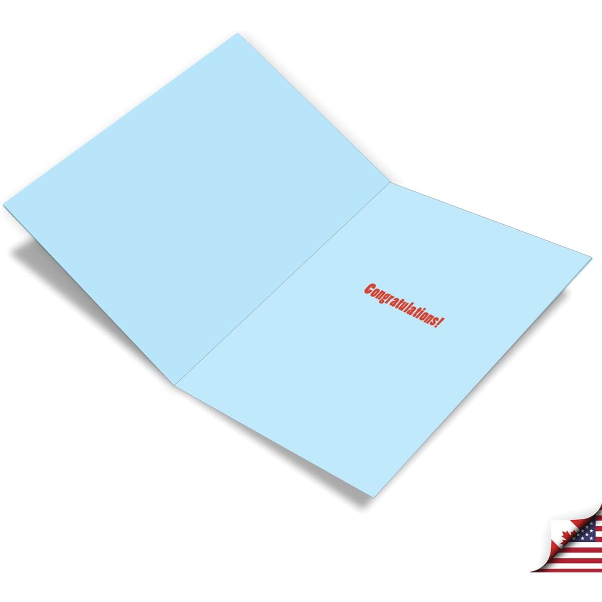 NobleWorks Jumbo Humorous Congratulations Paper Cards 8.5 x 11 Inch with Envelopes (Pack of 1) Large Jumbo Congats Good Luck A Big Shout-Out J8228CGG