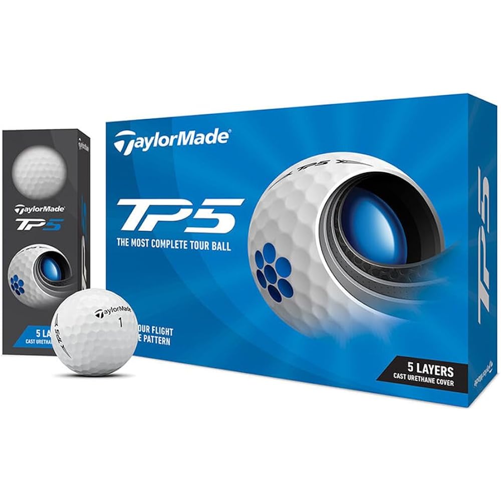 TAYLOR MADE TP5 Golf Ball 5 Piece 2021 Model N0802601 White