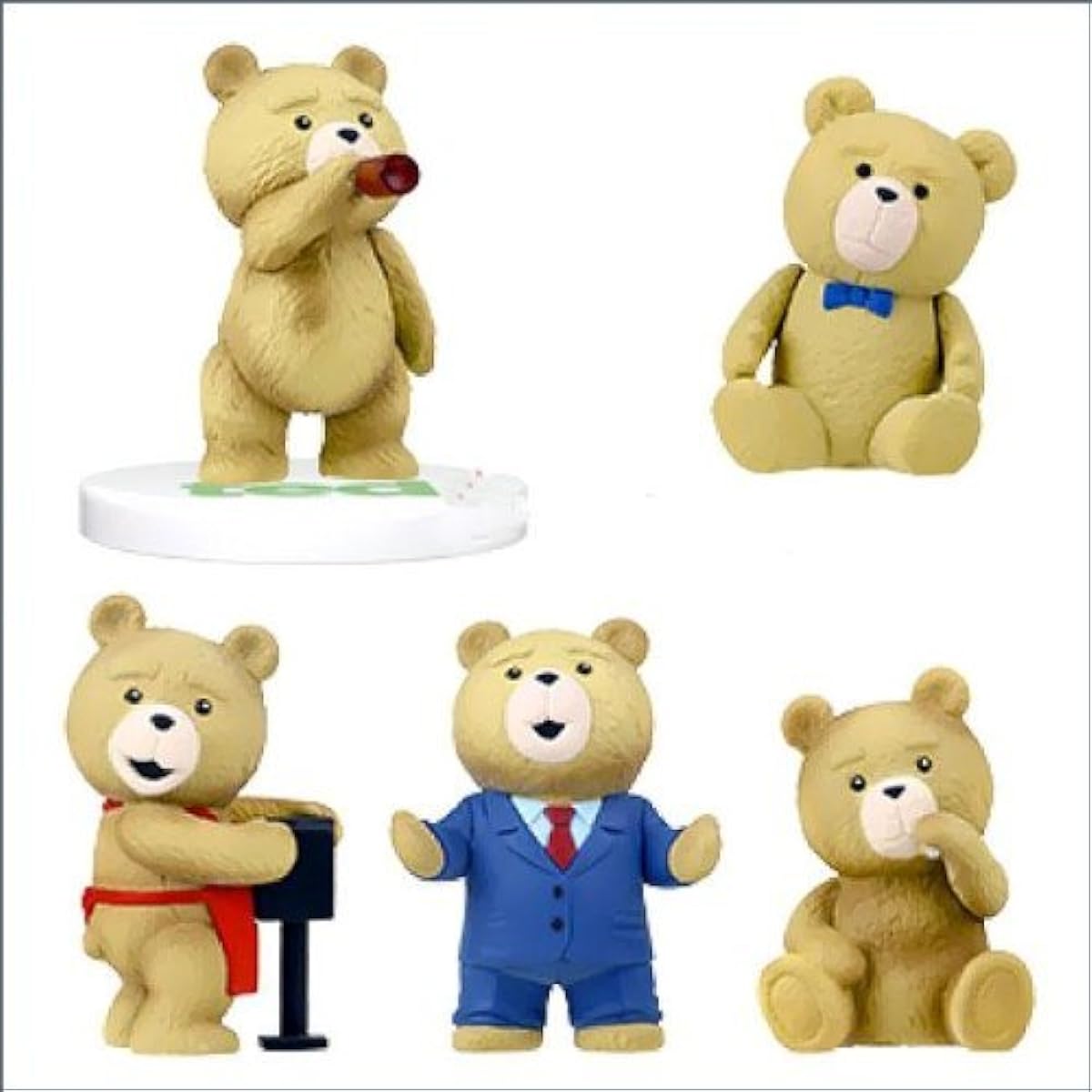 ted memorial figure collection complete set of 5 gachapon
