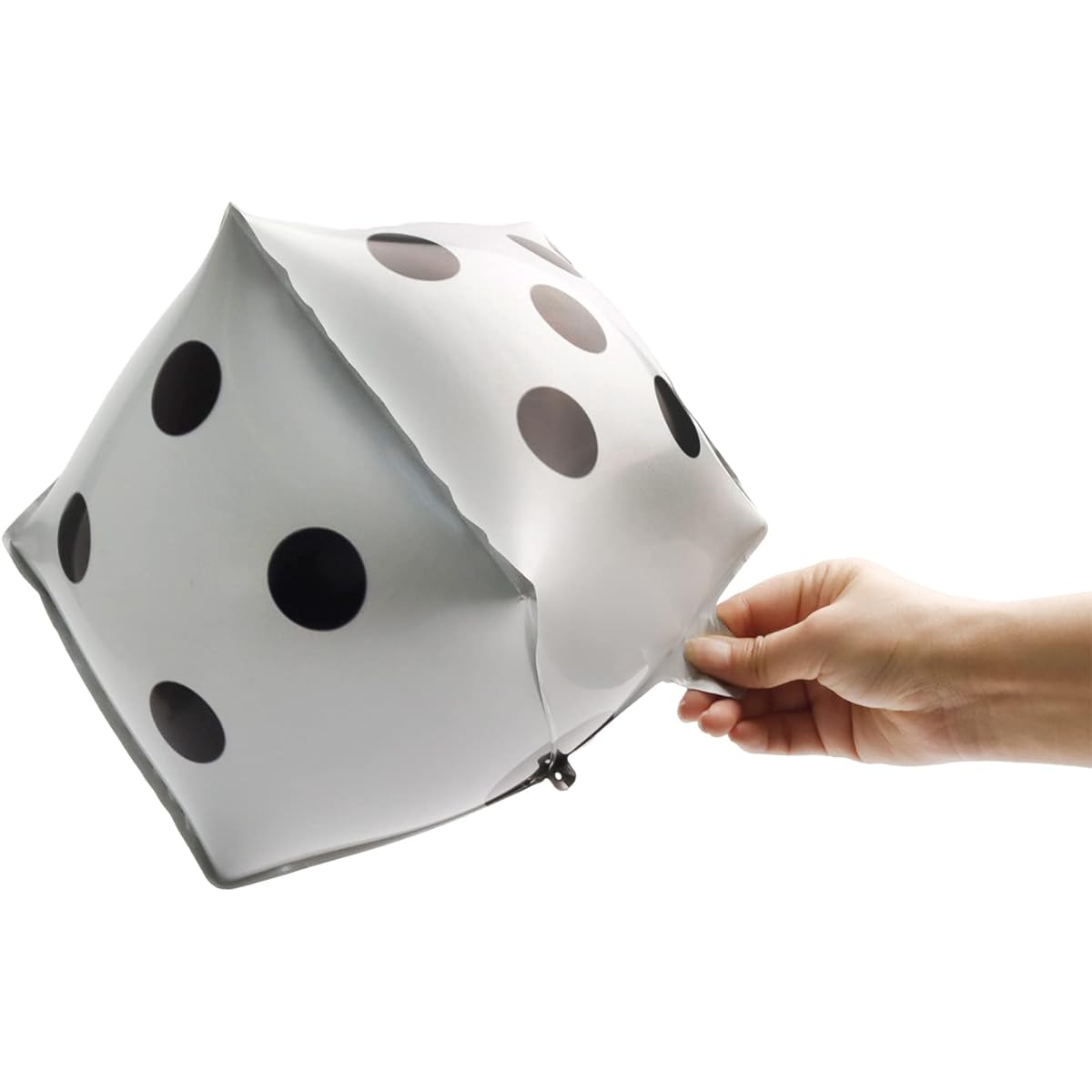 10pcs Cube Foil Balloons 12inch Square Dice Foil Balloons 4D Mylar Balloons Party Decorations Party Supplies White