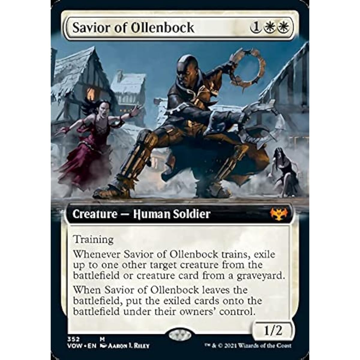 Magic: The Gathering - Savior of Olenbock (352) - Extended Art - Innistrad: Crimson Oath