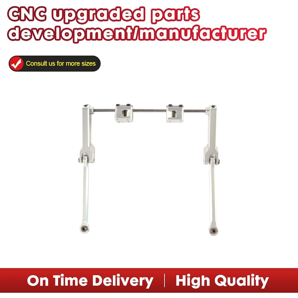 VITAVON Redesigned CNC Aluminum 7075 Front Sway Bar for TRAxxas UDR 1/7