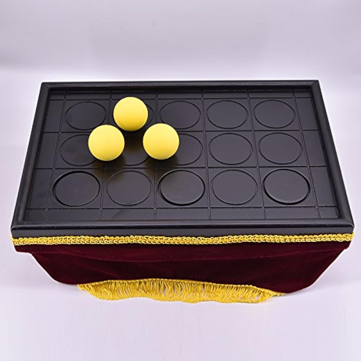 SUMAG Con Ball Tray Magic Trick Magician Appearing/Disappearing Ball Magic Close-up Illusion Gimmick Prop Comedy