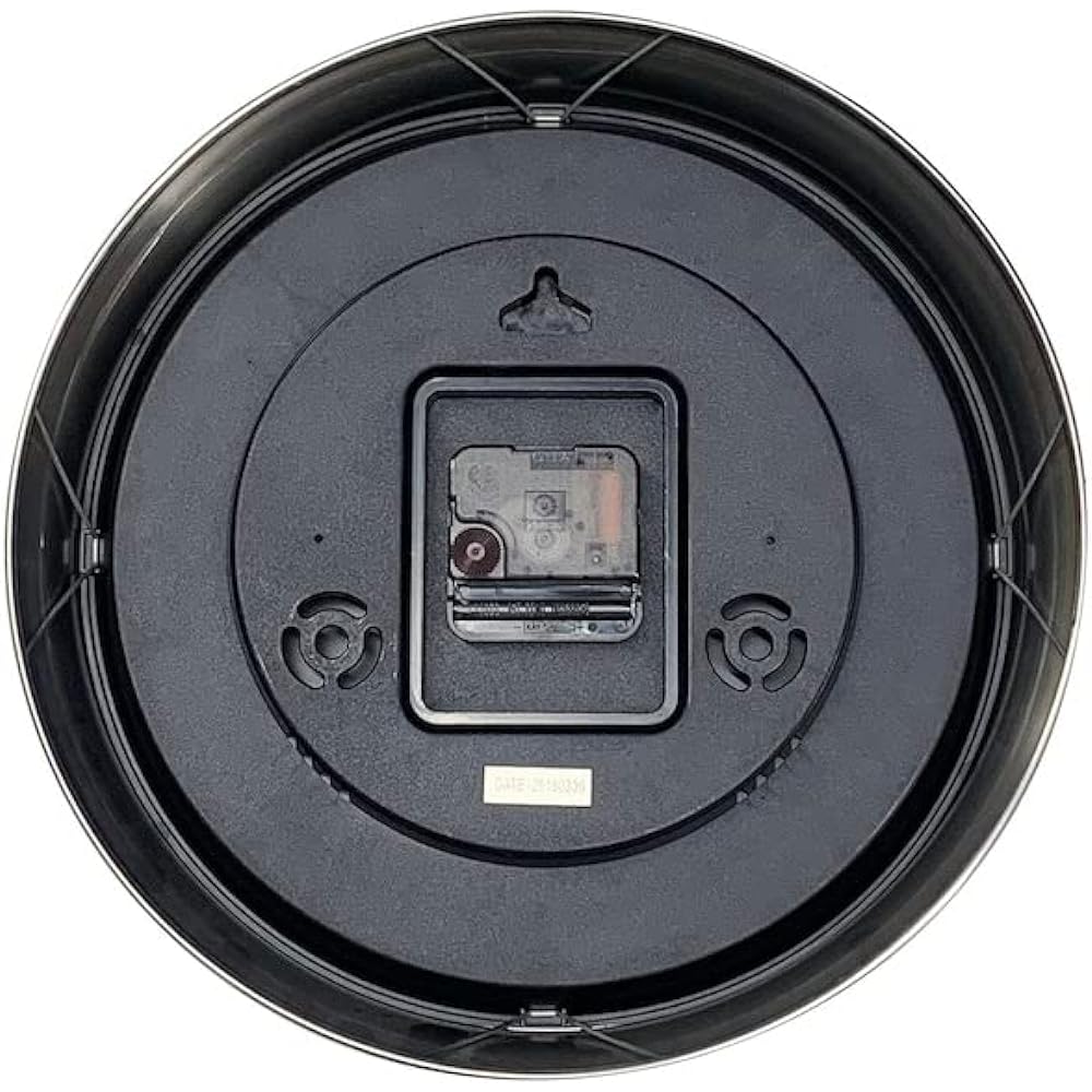 Dalton Wall Clock "Bristol S-40" Black Presence Wall Clock Adult Interior Diameter 405mm Depth 80mm K725-924BD