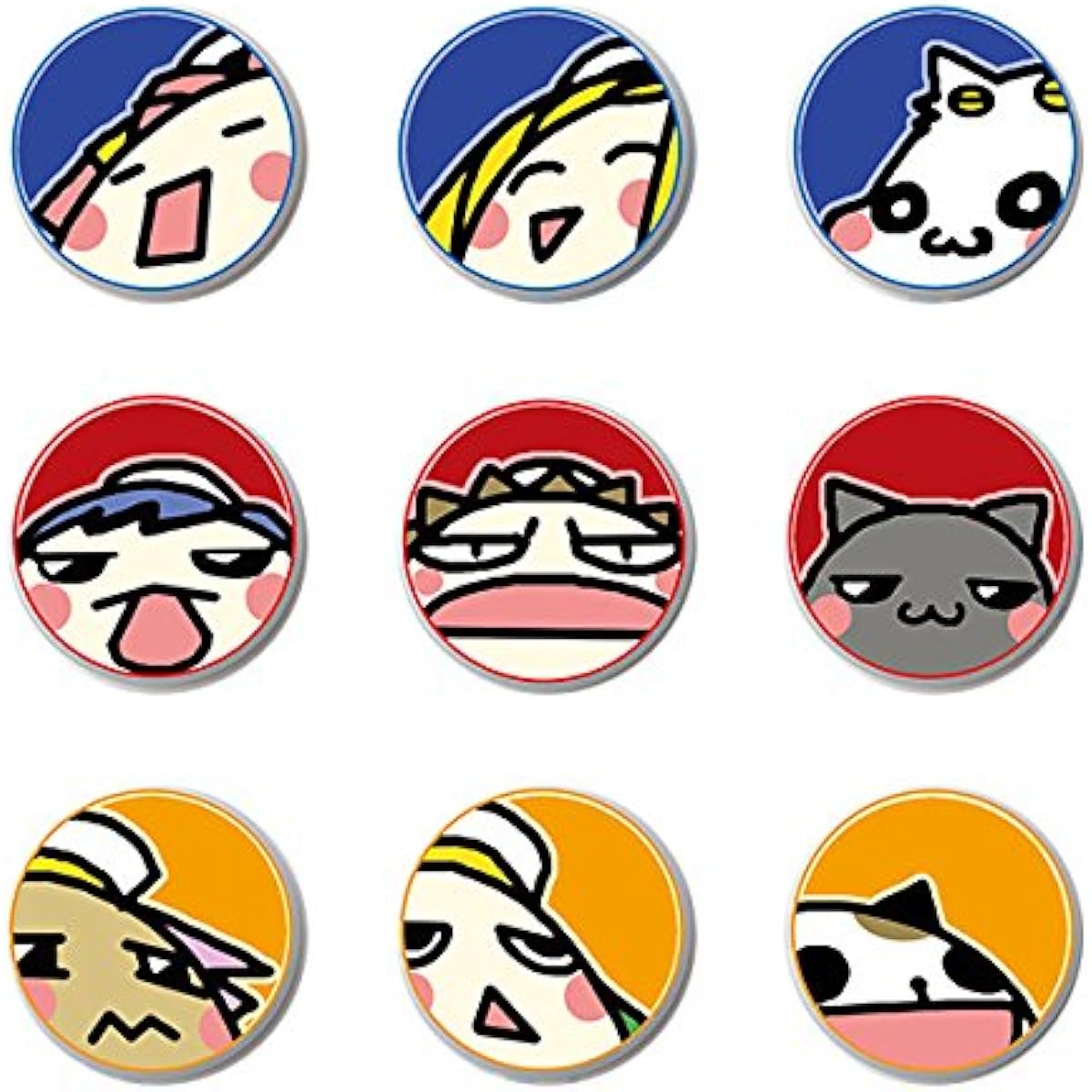 ARIA Original Puni Can Badge Set of 9