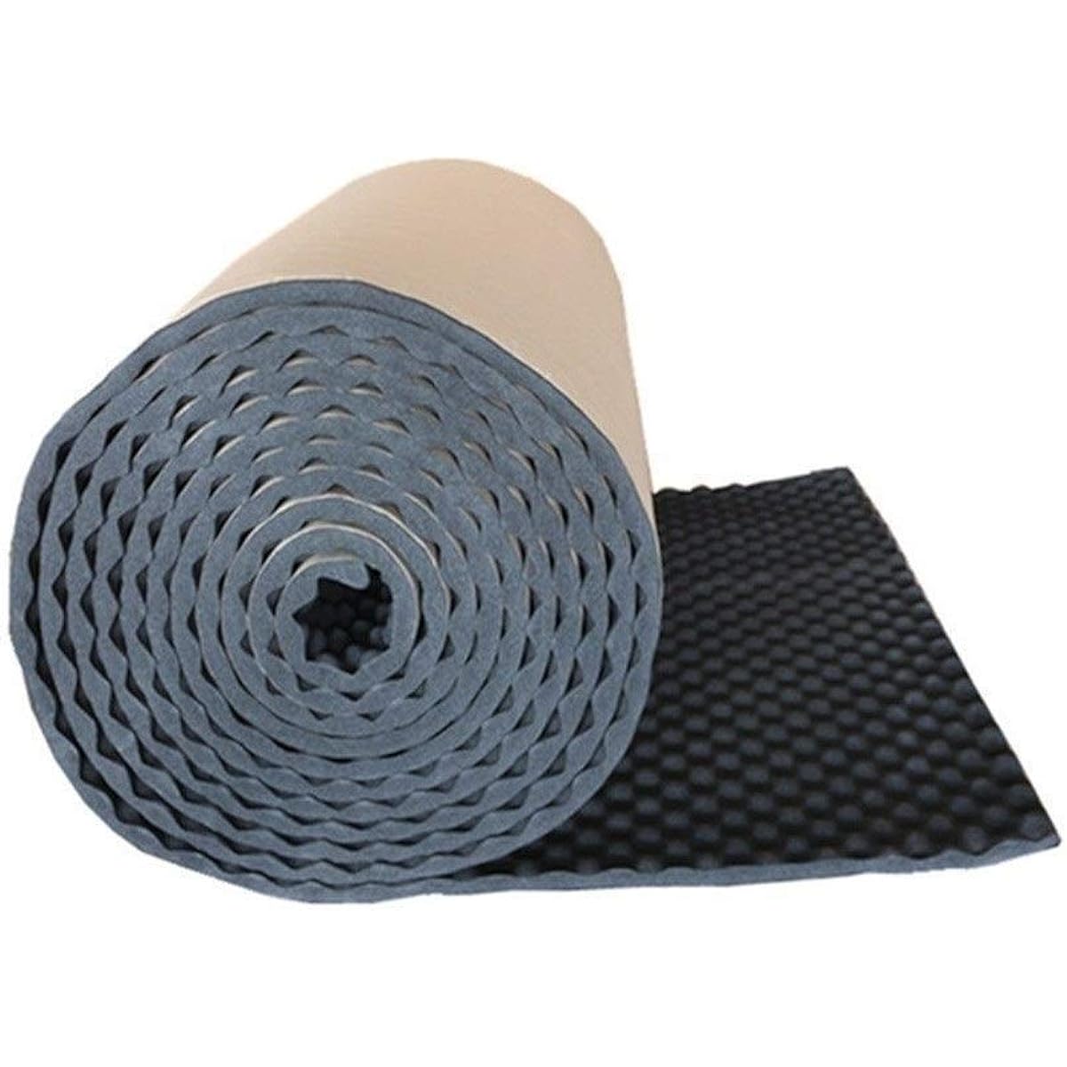 Fireproof Soundproof Foam, Thick Durable Sound Absorbing Cotton Black Recording Studio Wall Soundproof Mat Size: 1.5M