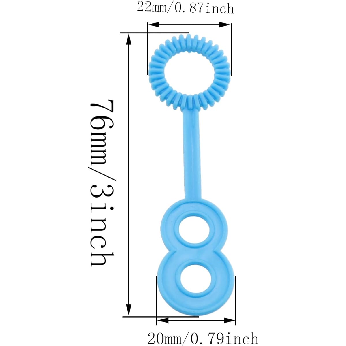E-outstanding 50pcs Plastic Porous Bubble Sticks Bubble Wands for Outdoor Bubble Making Interactive Toys Soap Bubbles, Blue
