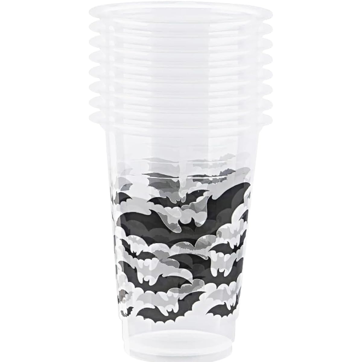 Unique Industries Black Butt 16oz Plastic Cups (8)
