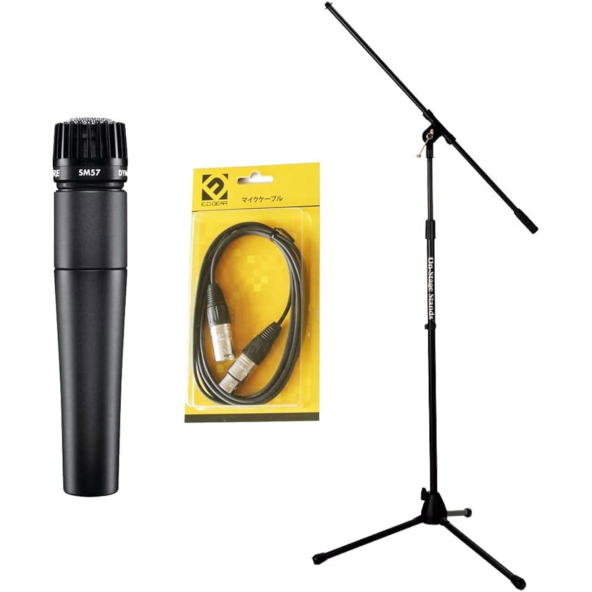 SHURE SM57LCE Dynamic Microphone Set (Microphone + Cable + Stand) 3-piece set Shure
