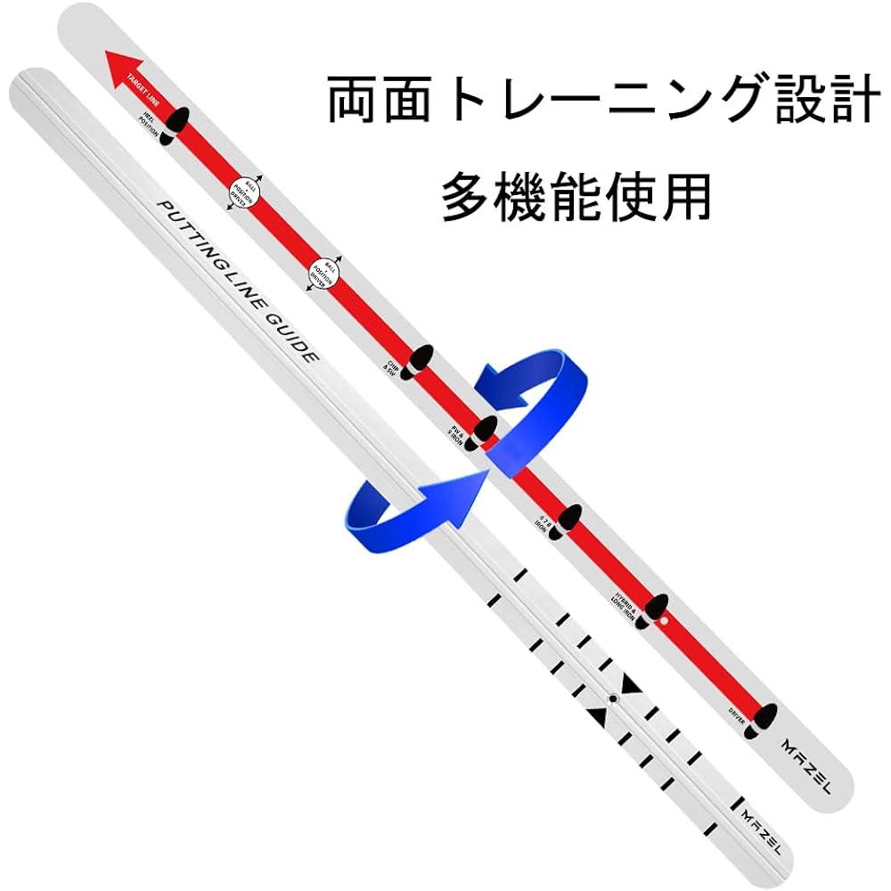MAZEL Golf Putter Practice Equipment Putter Rail Putting Rail Putter Trainer Includes Putter Cup