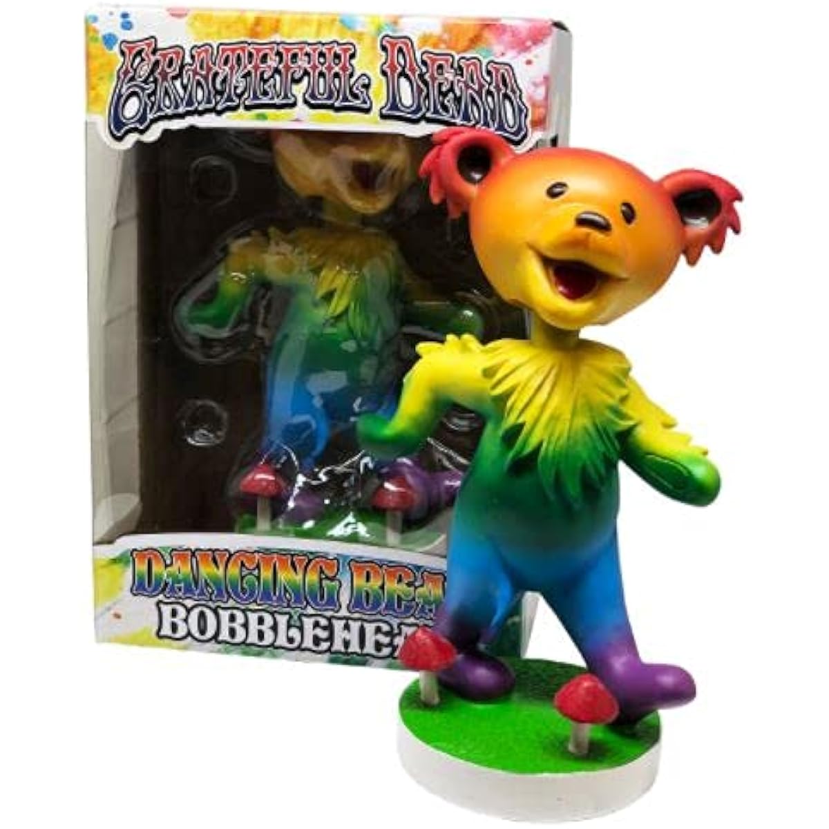 Grateful Dead Dancing Bear Rainbow Bobble Head