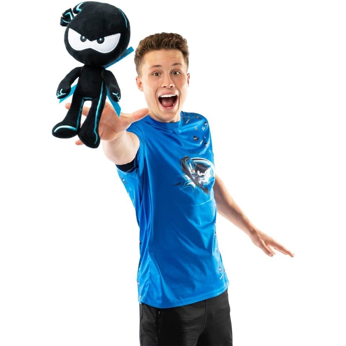 NINJA KIDZ TV Plush Buddy – Bryton | 12 inch Figure | Detachable Signature Toy Katana | Collectible | Great Gift & Fun Toy for Kids