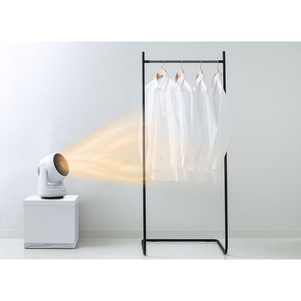 Three Up Heat & Cool Warm/Cold Circulator Hot Air Function Left and Right Automatic Swing with Clothes Drying Function White HC-T2209-WH