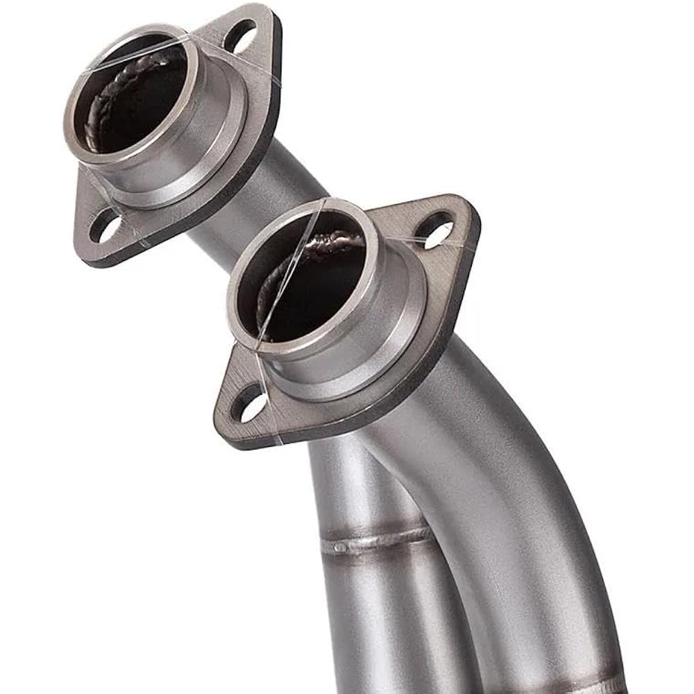 Exhaust Motorcycle Exhaust Front Header Link Pipe 51mm Inlet For R7 For YZF-R7 2021 2022 2023 Motorcycle Exhaust Pipe B