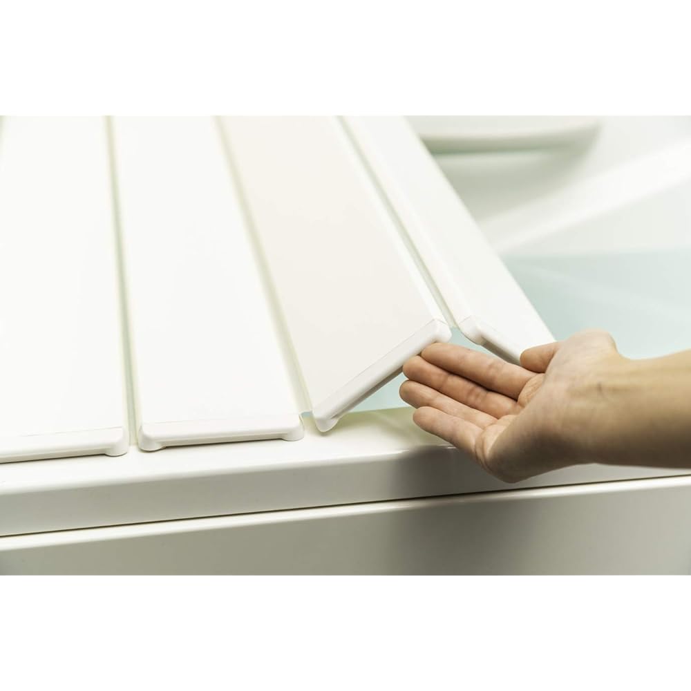 Topre Silver Ion Ag + Antibacterial Folding Bath Lid White 65 x 109cm S11