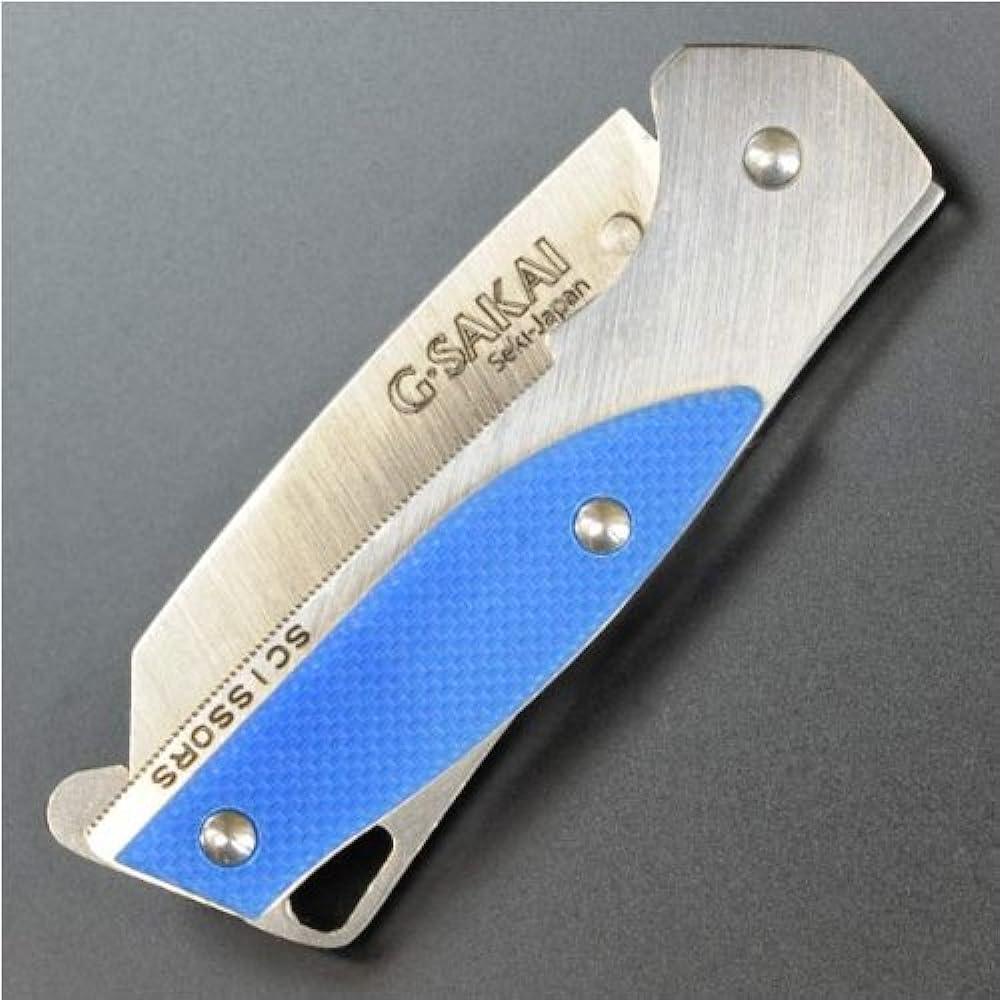 G Sakai Folding Knife Kojiro Itto Style Blue