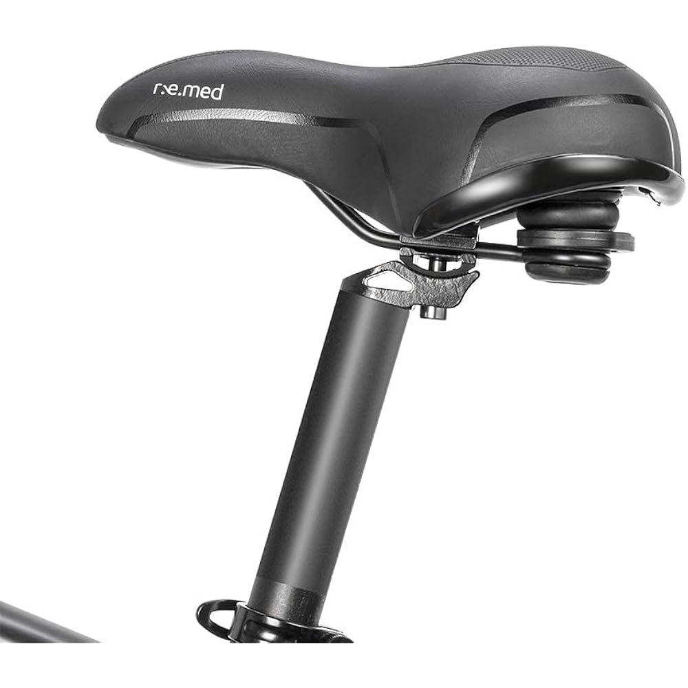 SELLEROYAL Saddle Bicycle Cushion Doesn't Hurt Your Butt Ultra Thick Memory Foam Shock Absorption Perforated Waterproof PU Road Bike Mama's Chari (60° Moderate)