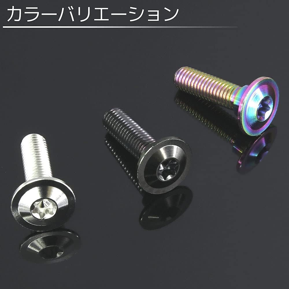 M8×30 P1.25 Titanium Bolt Brake Disc Bolt Set of 10 8mm 30mm 3cm Pitch 1.25