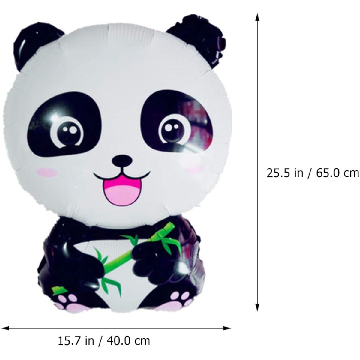 NUOBESTY Panda Star Aluminum Foil Balloon Set Panda Girl Boy Supplies Foil Balloon Jungle Safari Animal Theme B-Day Party Decorations Kids B-Day Party Decorations