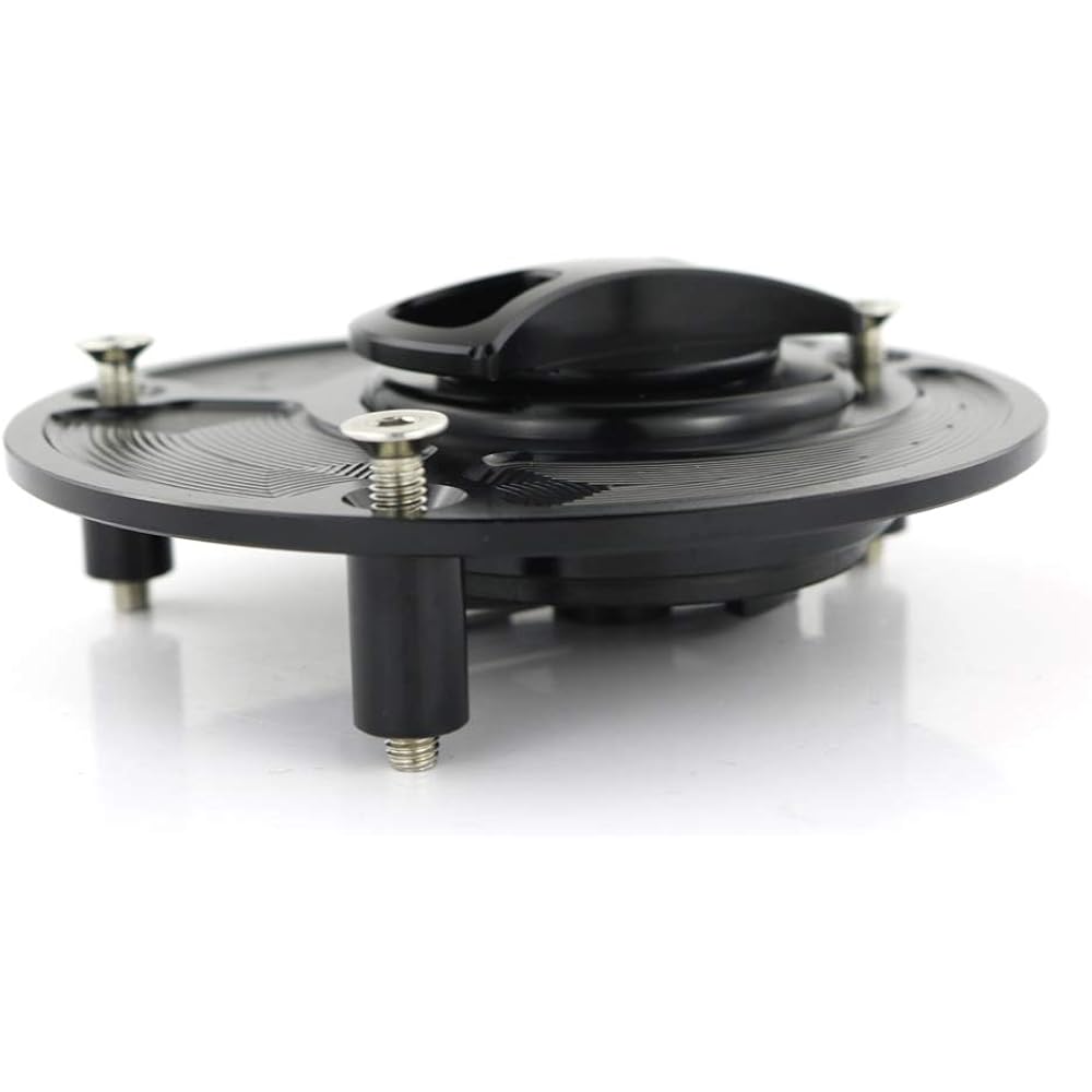 Xitomer CNC Aluminum Alloy Fuel Cap YAMAHA XSR 900/ FJ09/ FZ-09 MT-09 FZ1 Fazer/ FZ6/ FZ-8/ FZ-10, FZ-07 MT-07/ XSR 700, XJR1300, YZF-R1/YZF R6/ Gas tank cover for YZF R25/ R3/ R125 (black)