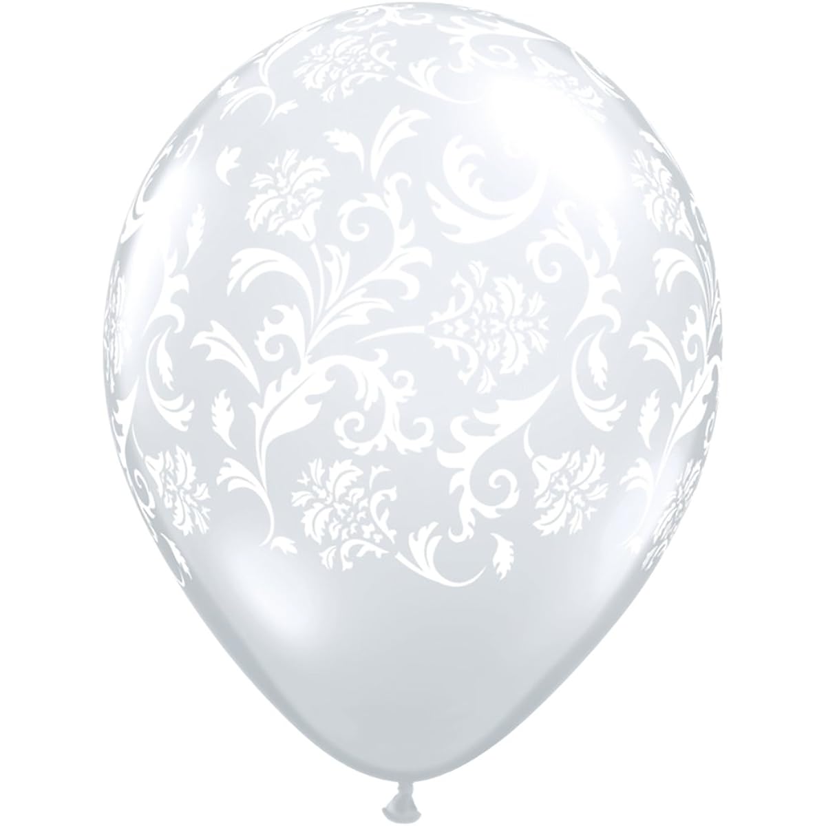 Pioneer Balloon Company 50 Count Damask Latex Balloons 11" Clear 37507