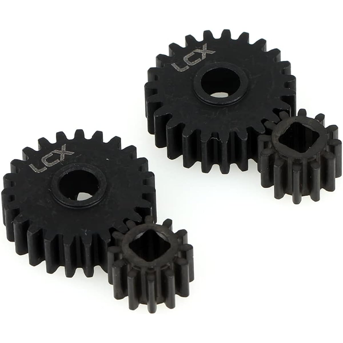 LCX Racing 1/10th RC Crawler Car Hardened Steel Portal Drive Gear Set 32P 23T/12T for Axial SCX10 III AXI03007 Capra UTB Upgrade Parts Accessories