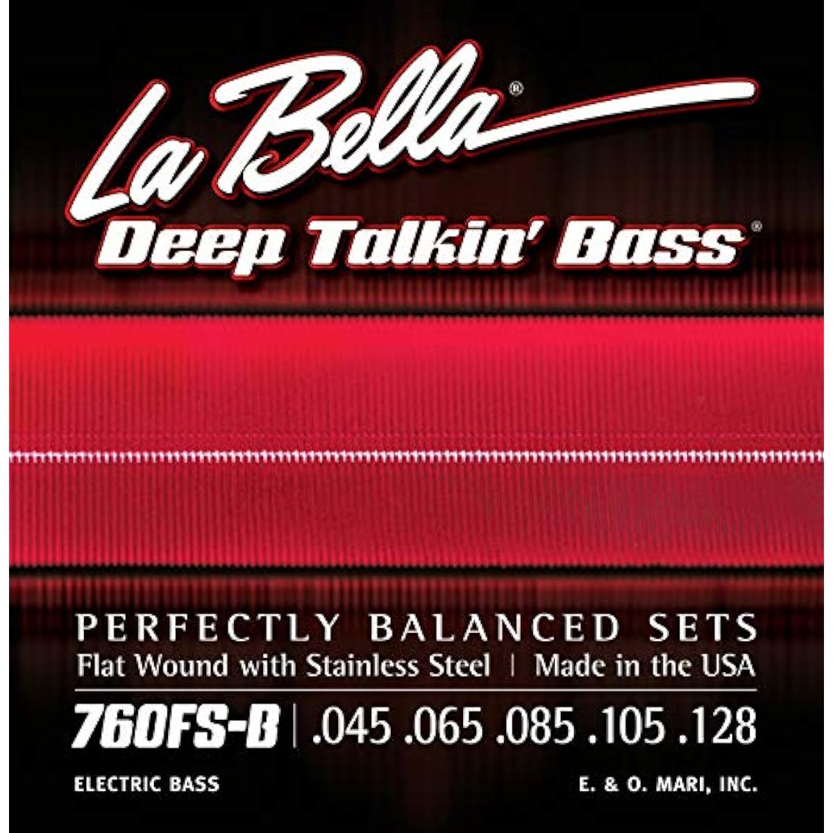 LA BELLA 760FS-B Deep Talkin' Bass 5-String 45-128