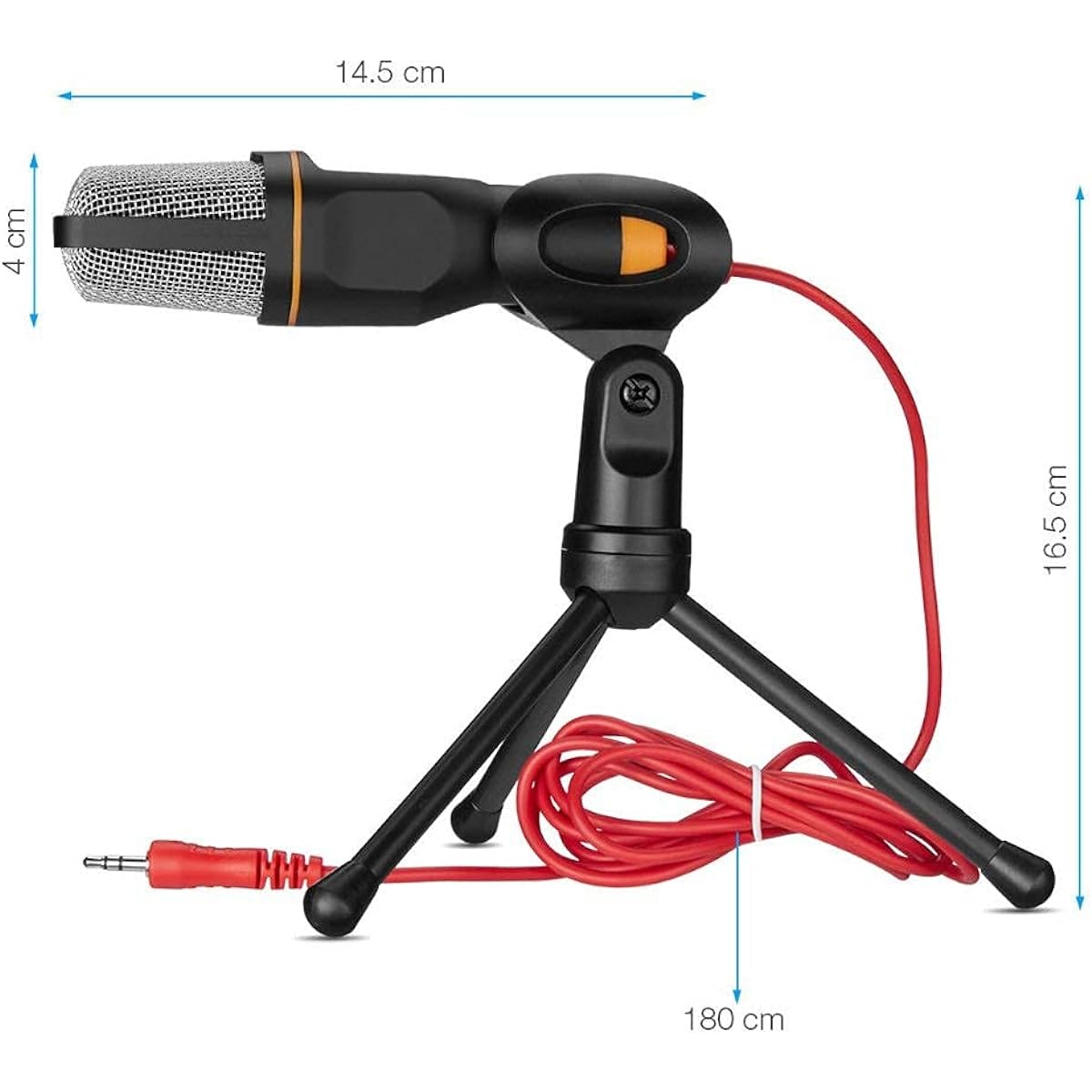 Metal USB Condenser Recording Microphone for Laptop KTV or Windows Recording Vocal Voiceover