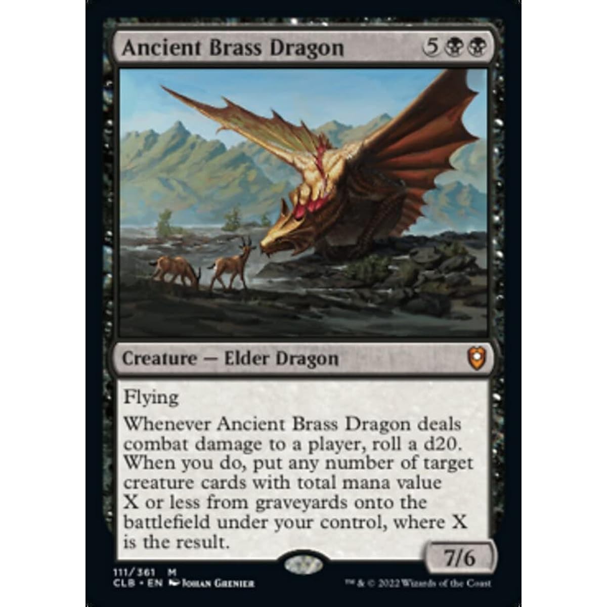 Magic: The Gathering - Ancient Brass Dragon (111) - Battle for Baldur's Gate