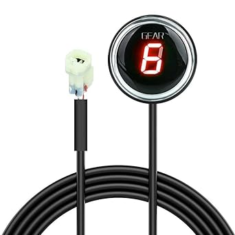 Speed Display Meter Motorcycle Round Gear Indicator For Kawasaki VE-RS-YS 650 1000 2012 2013 2014 2015 2016 2017 1-6 Level Gear Indication Plug &