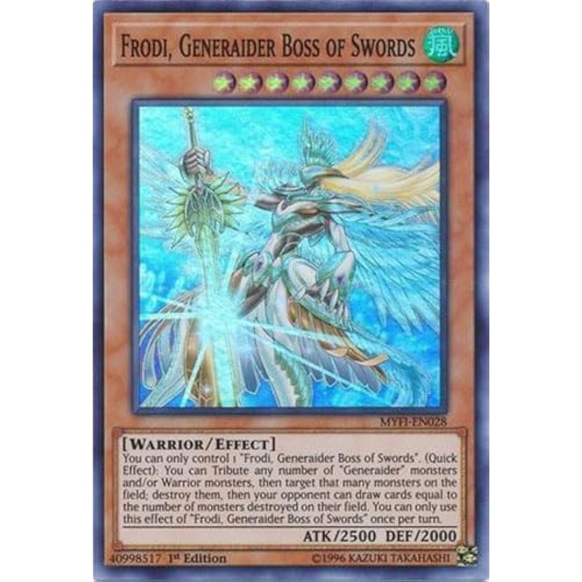 Sword Generadar Boss “Frody” MYFI-EN028 Super Rare First Edition