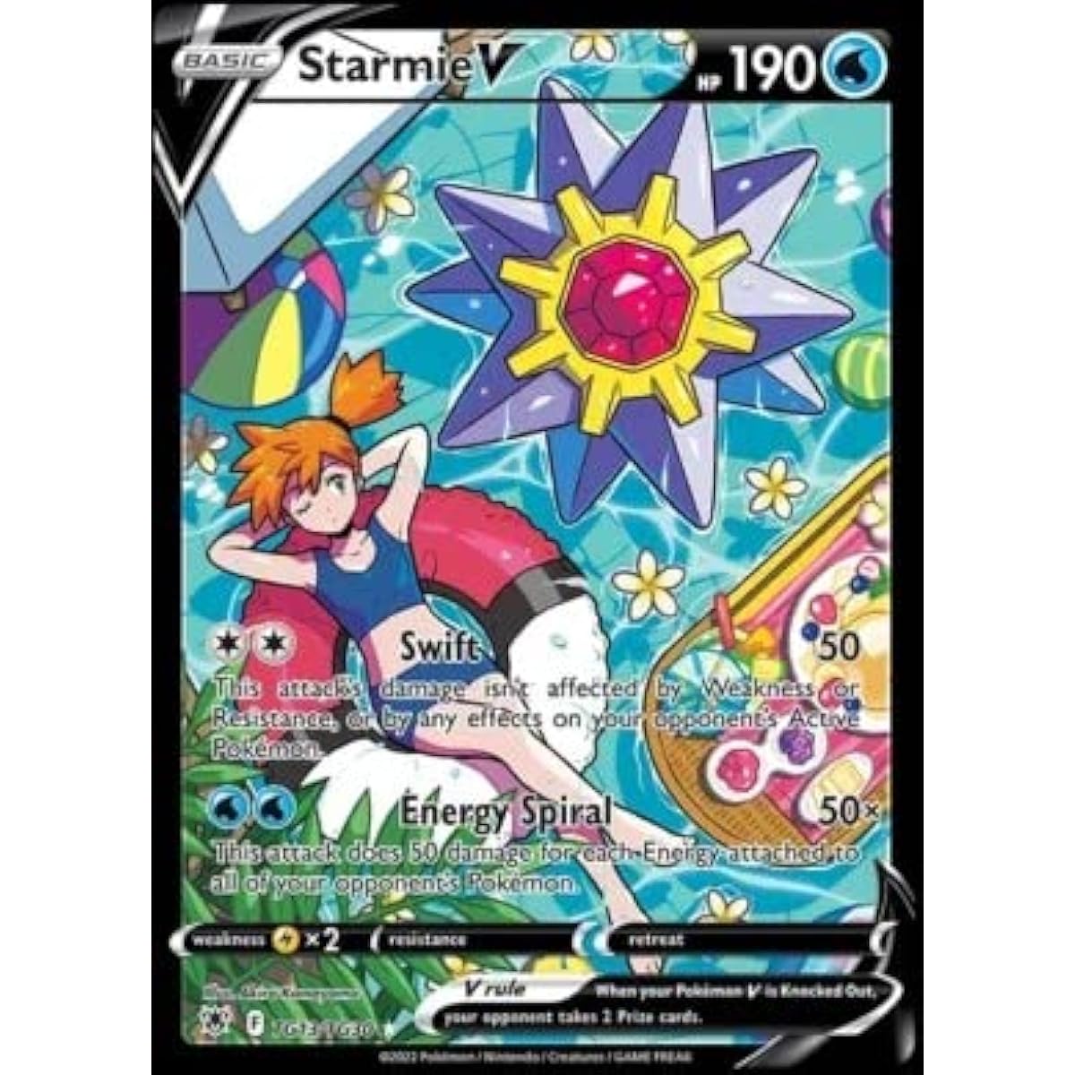 Pokemon Starmie V TG13/TG30 Astral Radiance Trainer Gallery Ultra Rare
