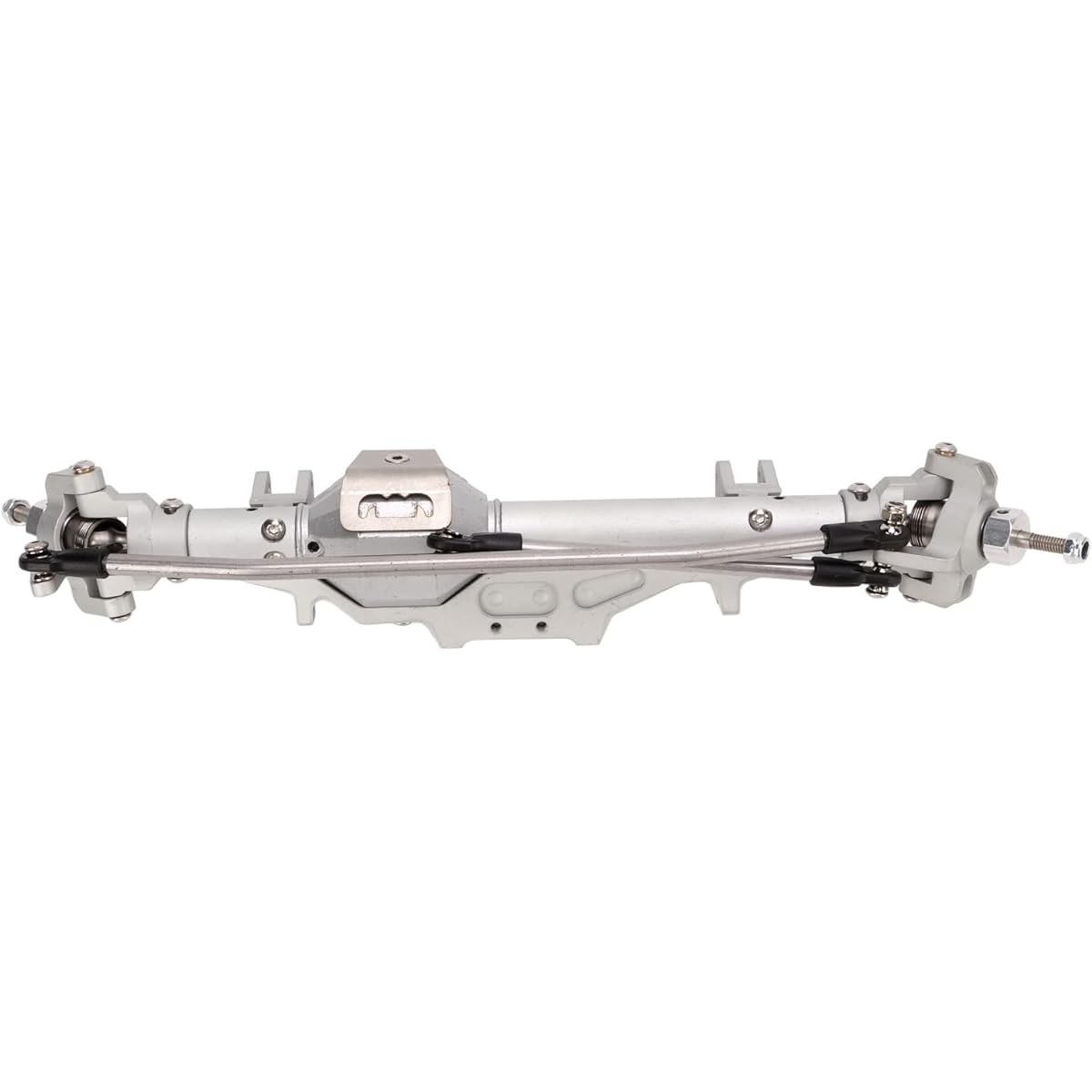 1/10 RC Car Front Axle, Novel and Stable Performance Front and Rear Portal Axle Durable Easy Installation Steel for Rc Car (Silver)