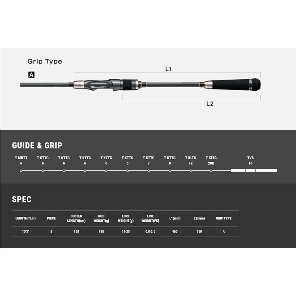 Tailwalk Rod High Tide TZ S103M 16278