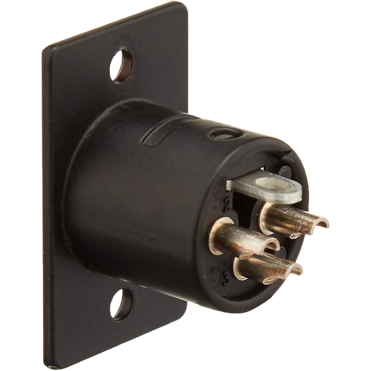 Switchcraft D3MB Front Loading PNT Mount with 3-Pin M XLR BLK