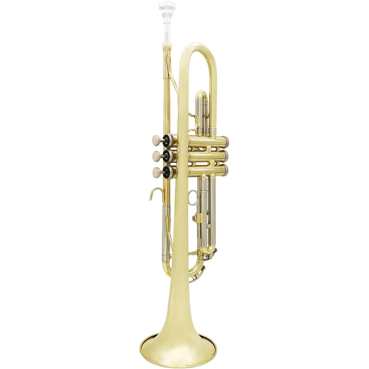 Gold and Silver Two Color Trumpet B Flat Trumpet Instrument
