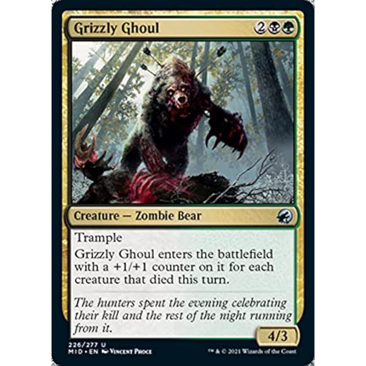 Magic: The Gathering - Grizzly Ghoul (226) - Innistrad: Midnight Hunt
