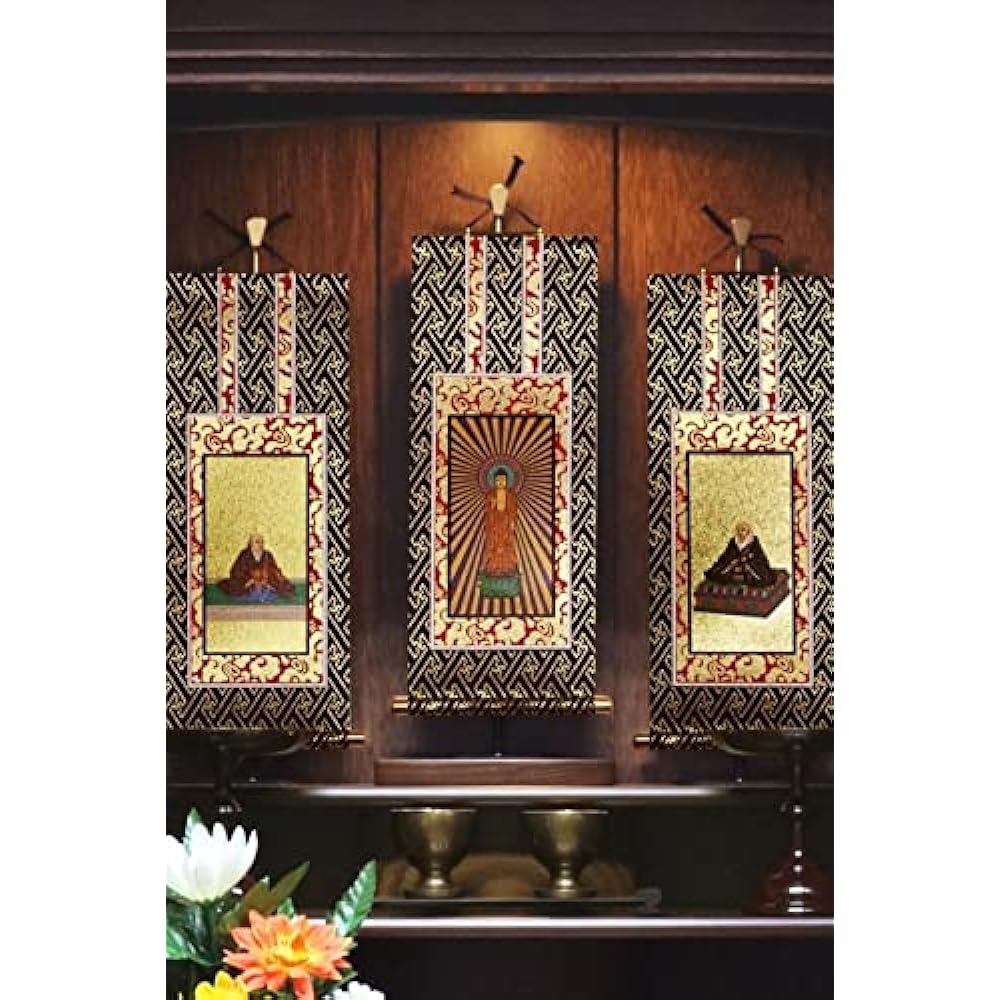 Hanging scroll hanging stand, hanging scroll stand, set of 3, telescopic, 19cm to 34cm, Kyoto Buddhist altar Isemura (hanging scroll hanging stand, set of 3)