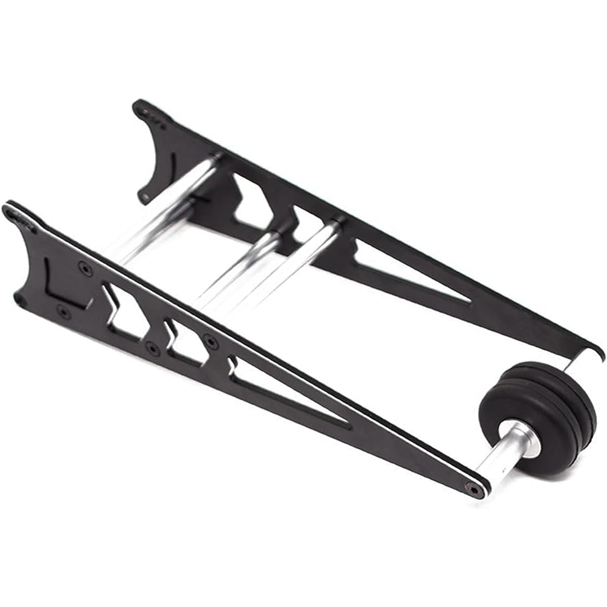 AMOGOT Alloy Adjustable Tail Wheel Head Up Rear Wheelie Bar Kit for 1/10 RC Slash 2WD Rustler Bandit