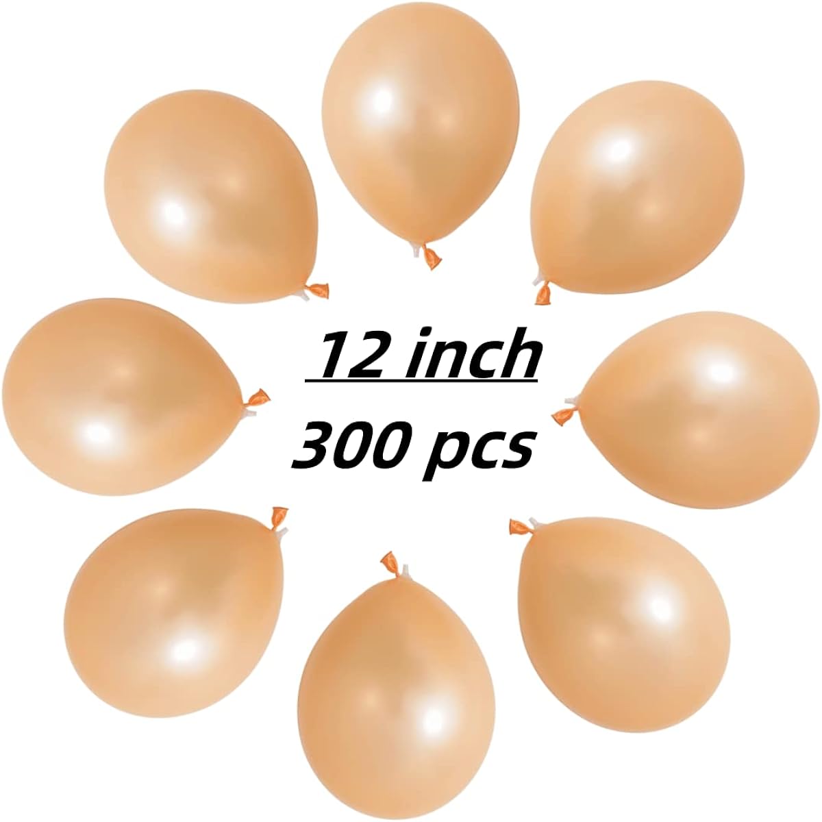 300 Pack Champagne Gold Balloons - 12 inch Champagne Gold Latex Balloons - for Various Party Balloon Decorations
