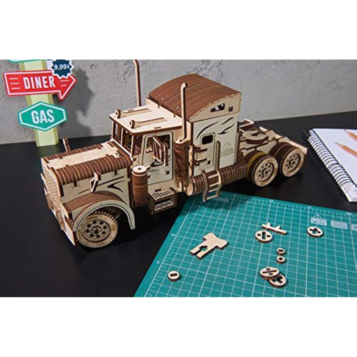 Ugears Heavy Boy Truck VM-03; 70056 Wooden toy 3D puzzle