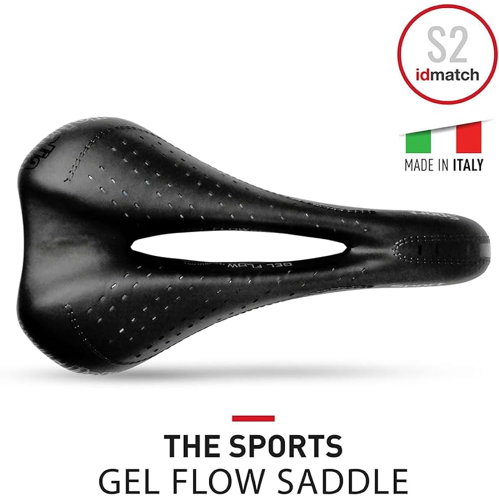 Selle Italia SPORT GEL FLOW FeC ALL BLK S Width: 140mm ・Length: 270mm Medium