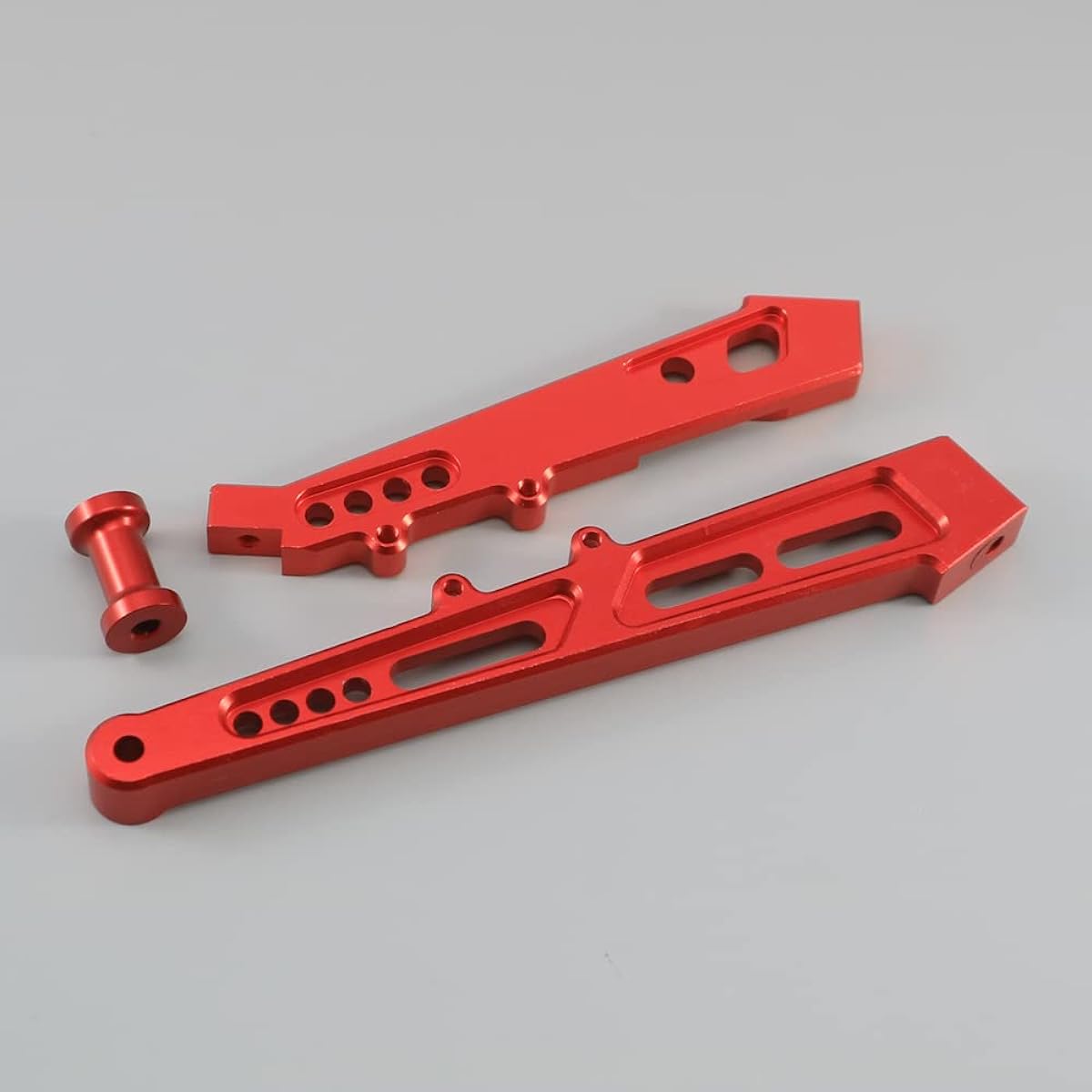 RCAWD Alloy Chassis Brace Set for Arrma 1-7 Felony/Limitless/Infraction Car Hopups Upgrade Parts (Red)