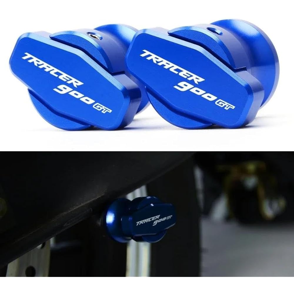 Bike Stand Screw Swing Arm 6mm Motorcycle Swing Arm Spool Slider Screw For Tracer 900GT TRACER 900 GT 2018 2019 (Color: Blue)
