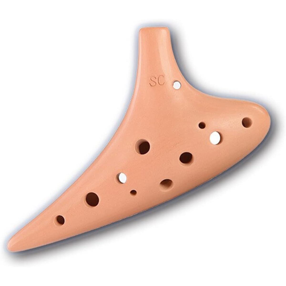 12 Hole Beginner Ocarina Wood Grain 12 Hole AF/SC/SF/AC Professional Playing Ocarina Ocarina Musical Instrument (Sc)