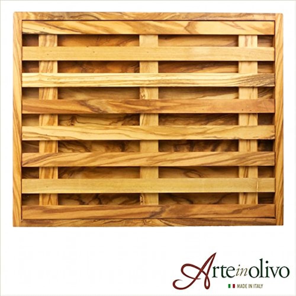 Arteinolivo Olive Wood Bread Cutting Board (2 Piece Construction)