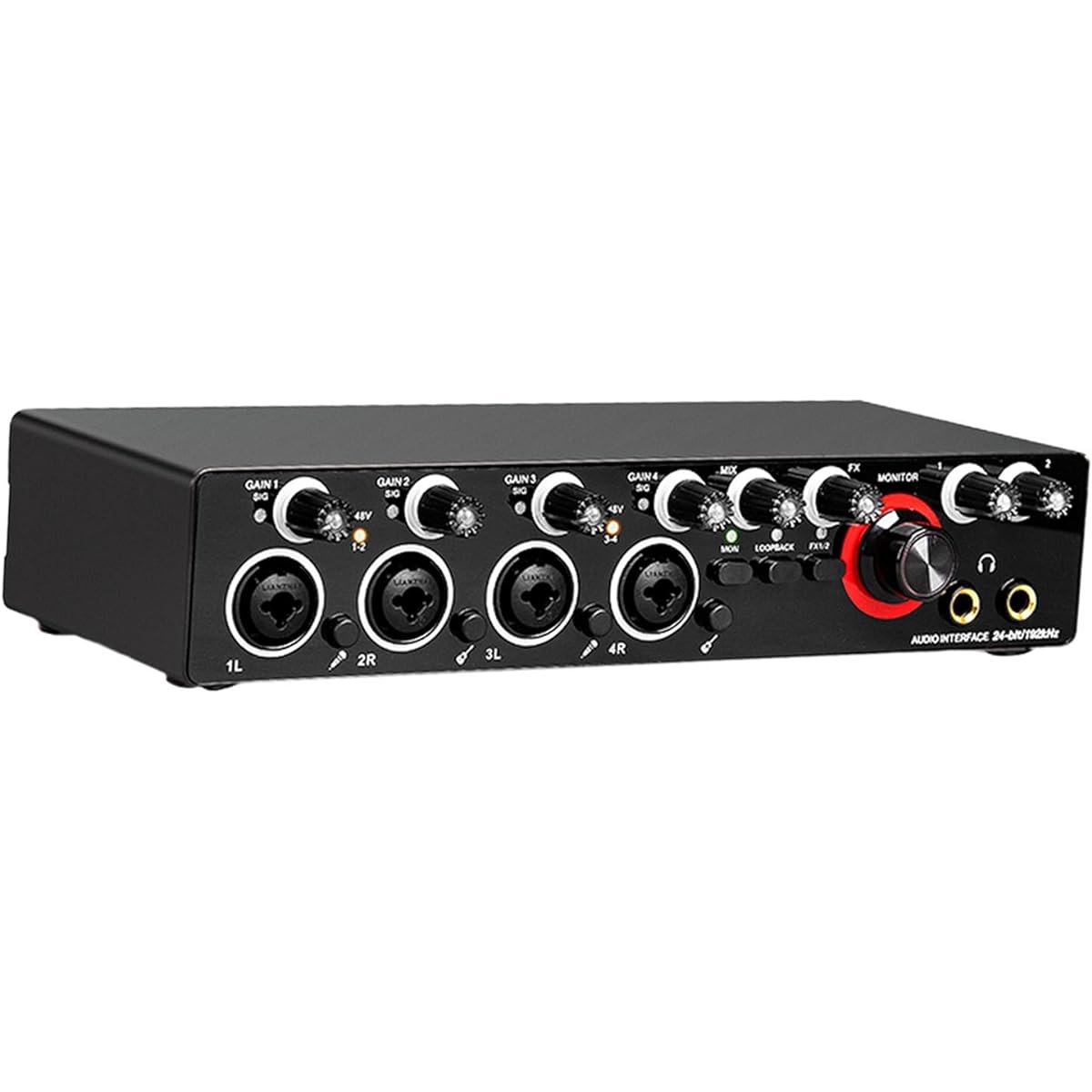 Generic Sound Card Audio Adapter Professional USB Audio Interface Audio Mixer Audio Live Broadcast Voice Chat for PC Laptop Recording Podcasting