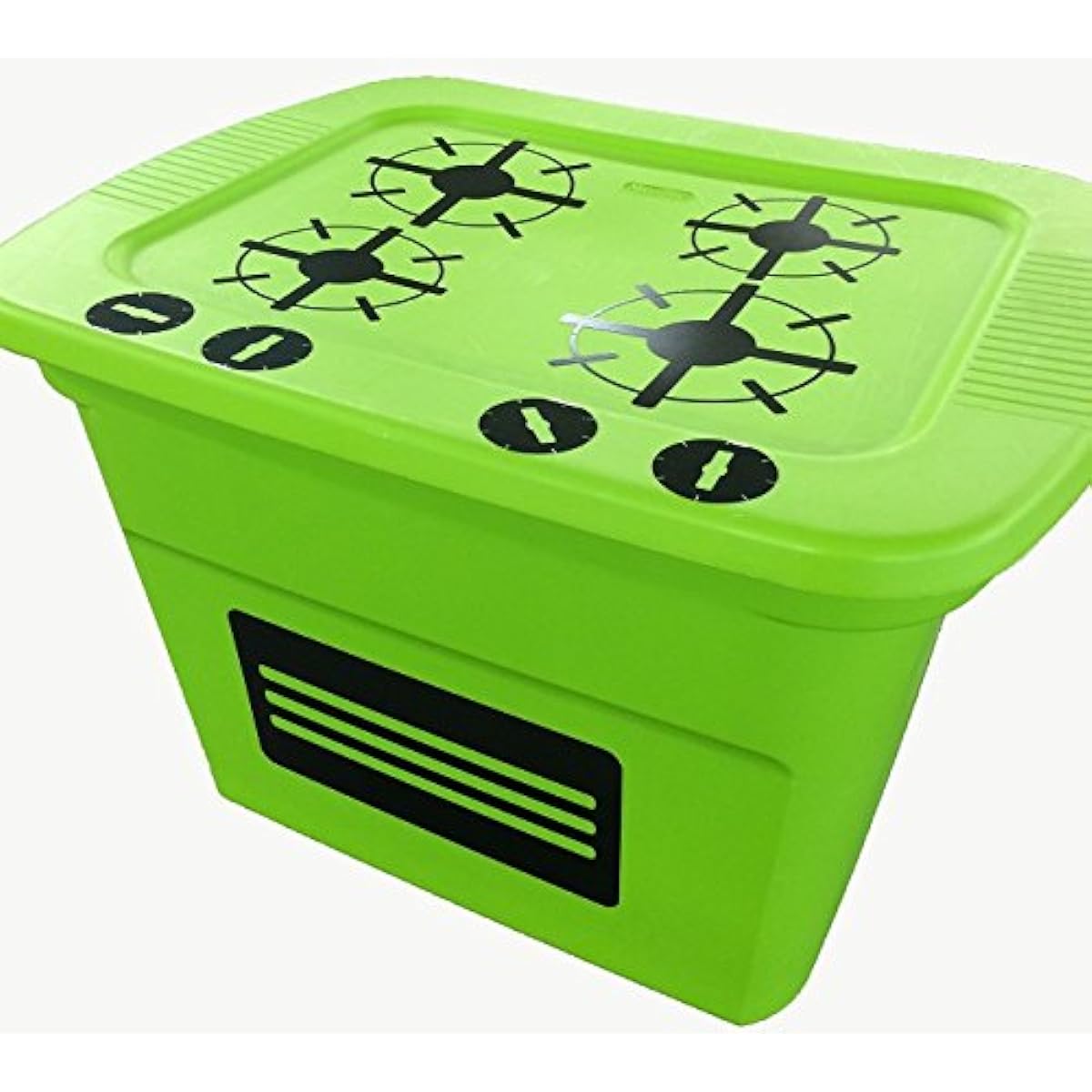Toy Kitchen Stove Decal Sticker for Kids Pretend Play Glossy Black
