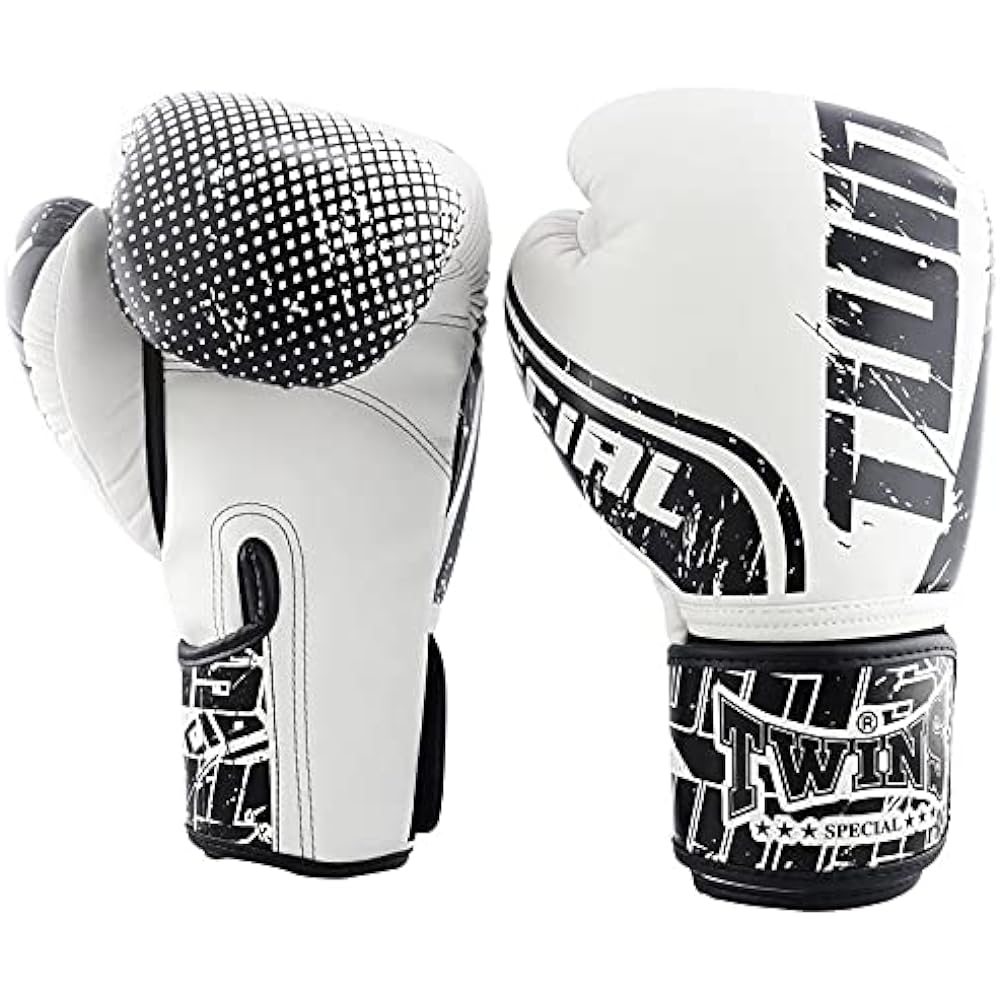 Twins Boxing Gloves PU Leather TW7 Black/White