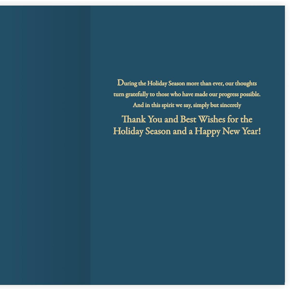 The Gallery Collection - (25) Business Christmas Cards with Foil (Multi-Flake Wreath)